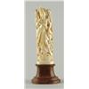 Image 1 : Lot #  544:  CARVED IVORY GODDESS.