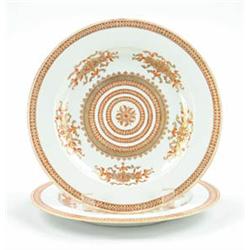 Lot #  548:  PAIR OF ORIENTAL EXPORT PLATES.