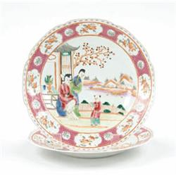 Lot #  549:  PAIR OF ORIENTAL EXPORT PLATES.