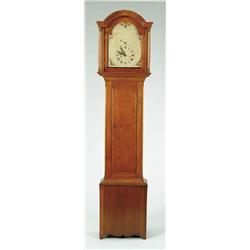 Lot #  555:  NEW ENGLAND WOODEN WORKS TALL CLOCK.