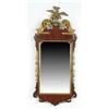 Image 1 : Lot #  556:  MAHOGANY CHIPPENDALE FANCY MIRROR WITH PHOENIX.
