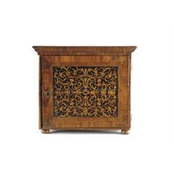 Lot #  570:  FRENCH MARQUETRY INLAID TABLE CABINET.