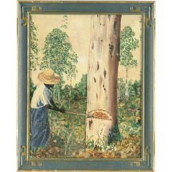 Lot #  582:  ALFRED HEBER HUTTY (American, 1878-1954) “CLEARING THE GROVE”.