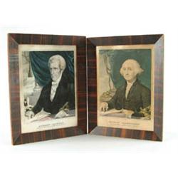 Lot #  605:  SET OF ELEVEN LITHOGRAPHS OF AMERICAN PRESIDENTS BY N. CURRIER, NEW YORK.