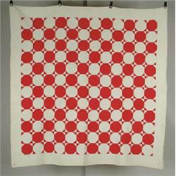 Lot #  611:  QUILT: PIECED QUILT “ROBBING PETER TO PAY PAUL”.