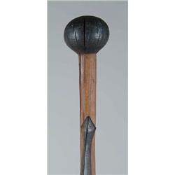 Lot #  618A.:  CANE: CARVED AND PAINTED FOLK ART SNAKE CANE.