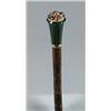 Image 1 : Lot #  618E.:  CANE: OUTSTANDING JADE AND GEMSTONE CANE.