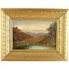 Image 1 : Lot #  621:  JOHN CLINTON OGILVIE (American, 1838-1900) VALLEY LANDSCAPE.