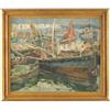Image 1 : Lot #  624M.:  GERALDO F. CASTRO (20th Century) BOSTON HARBOR.