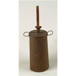 Lot #  627:  SCARCE EARLY TIN DASHER CHURN.