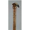 Image 1 : Lot #  634C.:  CANE: CARVED WOOD AND HORN CANE.
