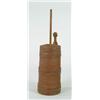 Image 1 : Lot #  637:  FINE WOOD BUTTER CHURN IN RED PAINT.