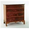 Image 1 : Lot #  643:  FOUR DRAWER CHIPPENDALE CHERRY CHEST ON FRAME.