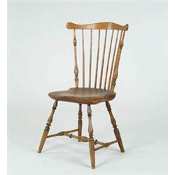 Lot #  644:  FINE FAN BACK WINDSOR SIDE CHAIR.