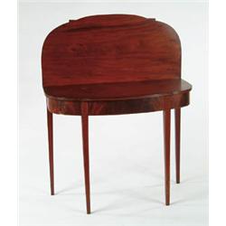 Lot #  645:  INLAID MAHOGANY HEPPLEWHITE CARD TABLE.