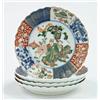 Image 1 : Lot #  676:  SET OF FOUR IMARI PLATES.