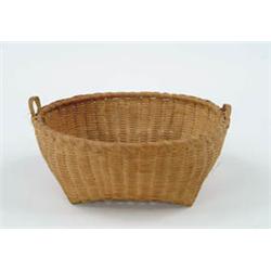 Lot #  682:  SHAKER STYLE TWO HANDLED BASKET.