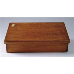 Lot #  683A.:  SHAKER TYPE COVER RECTANGULAR BOX SIGNED M. R. GROW.