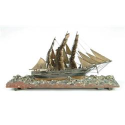 Lot #  686:  WATERLINE SHIP MODEL OF THE “GRACE LEE”.