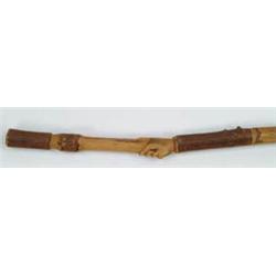 Lot #  699:  CANE: CARVED FOLK ART AMERICAN CANE.