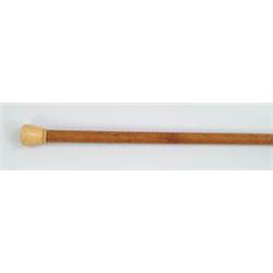 Lot #  705:  CANE: IVORY TOP COMPASS CANE.