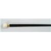 Image 1 : Lot #  706:  CANE: IVORY COMPASS CANE.