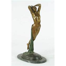 Lot #  719:  AFTER EDOUARD-LOUIS COLLET (1876-) “NOCTURNE”.