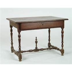 Lot #  724:  CONTINENTAL BAROQUE WALNUT SIDE TABLE.