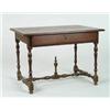 Image 1 : Lot #  724:  CONTINENTAL BAROQUE WALNUT SIDE TABLE.