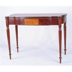 Lot #  749:  SHERATON INLAID MAHOGANY CARD TABLE.