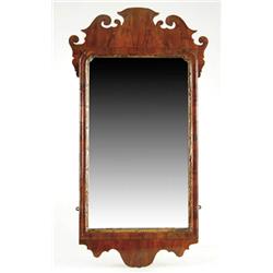 Lot #  750A.:  MAHOGANY CHIPPENDALE MIRROR.