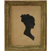 Image 1 : Lot #  754:  FRAMED HOLLOW CUT SILHOUETTE OF A WOMAN.