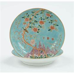 Lot #  767:  PAIR OF ORIENTAL EXPORT SHALLOW BOWLS.