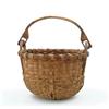 Image 1 : Lot #  772:  SWING HANDLE SPLINT BASKET.