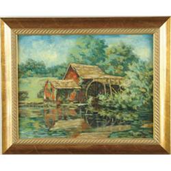 Lot #  789:  ROBERT EMMETT OWEN (American, 1878-1957) THE RED MILL.