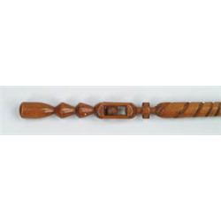 Lot #  806:  CANE: CARVED WHIMSY CANE.