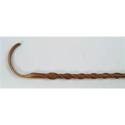 Lot #  807:  CANE: INTERESTING CARVED VINE CANE.
