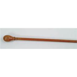 Lot #  813:  CANE: WOODEN KNOB CANE.