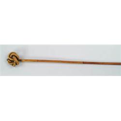 Lot #  815:  CANE: KNOT HEAD CANE.