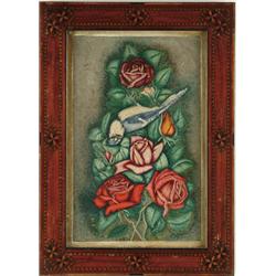 Lot #  819:  UNSIGNED (American, 19th Century) SAILOR’S VALENTINE.