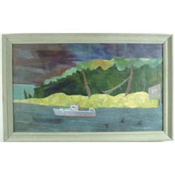 Lot #  831:  WALTER REINSEL (American, 1905-1979) “IN THE COVE”.