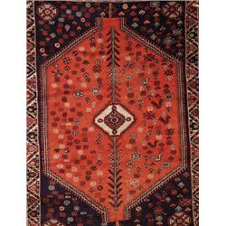 Lot #  834:  SHIRAZ ORIENTAL RUG.