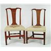 Image 1 : Lot #  849:  TWO SIMILAR CHIPPENDALE SIDE CHAIRS.