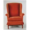 Image 1 : Lot #  851:  FINE CUSTOM CHIPPENDALE STYLE WING CHAIR.