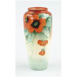 Lot #  853:  AMERICAN BELEEK DECORATED VASE.
