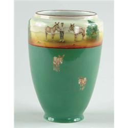 Lot #  854:  DECORATED ROYAL BAYREUTH VASE.