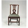 Image 1 : Lot #  872:  GEORGE III MAHOGANY SIDE CHAIR.