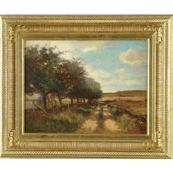 Lot #  875:  WILLIAM HENRY HOWE (American, 1846-1929) COUNTRY LANE.
