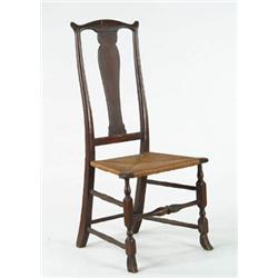 Lot #  893:  TRANSITIONAL CHIPPENDALE SIDE CHAIR.