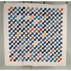 Lot #  904:  QUILT: PIECED BOW TIE QUILT.